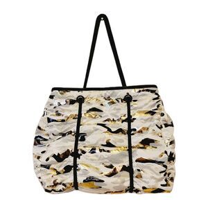 Mia Urban Expression Tote Bag Camo Nylon Large Shoulder Bag With Pouch Women